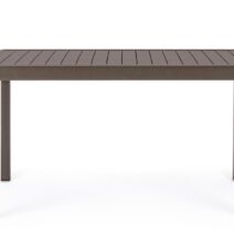 Tavolo allungabile PELAGIUS in alluminio caffè 135×90 cm – 270×90 cm