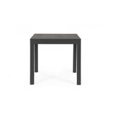 tavolo allungabile cliv effetto legno materico e struttura in alluminio antracite 80×80 cm – 160×80 cm, ideale per barbecue,...