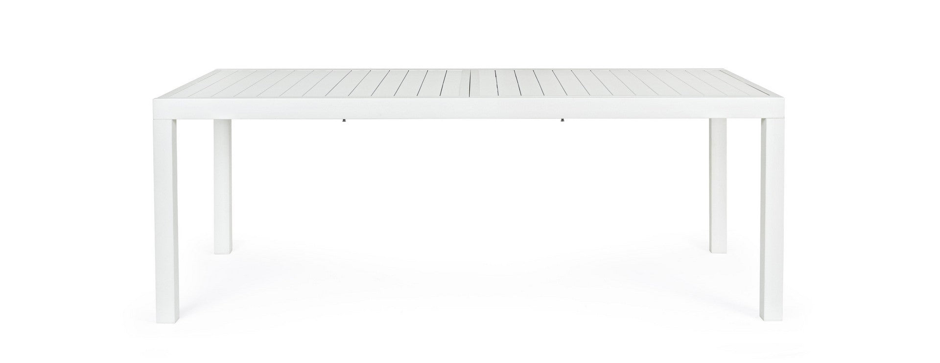 tavolo hilde allungabile bianco 200/300×100 cm, ideale per barbecue, aperitivi o relax estivo