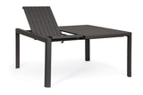 tavolo allungabile kiplin in alluminio antracite 149×97 cm – 149×149 cm, facile da pulire e da spostare all’occorrenza