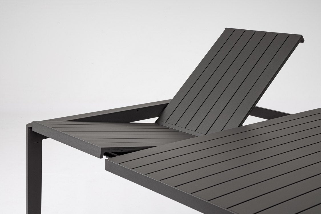tavolo allungabile kiplin in alluminio antracite 149×97 cm – 149×149 cm, tavolo outdoor che unisce stile e praticità