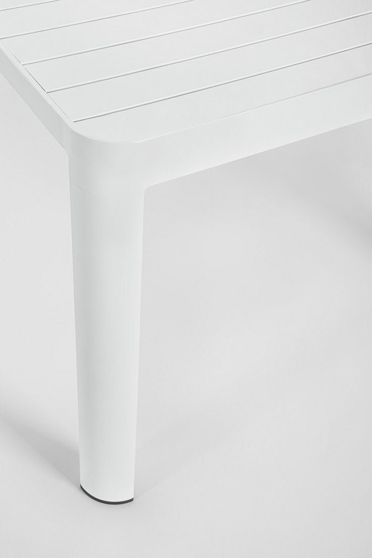 tavolo allungabile kiplin in alluminio bianco 180×100 cm – 240×100 cm, perfetto per godersi momenti all’aperto con famiglia...