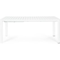 Tavolo allungabile KIPLIN in alluminio bianco 180×100 cm – 240×100 cm