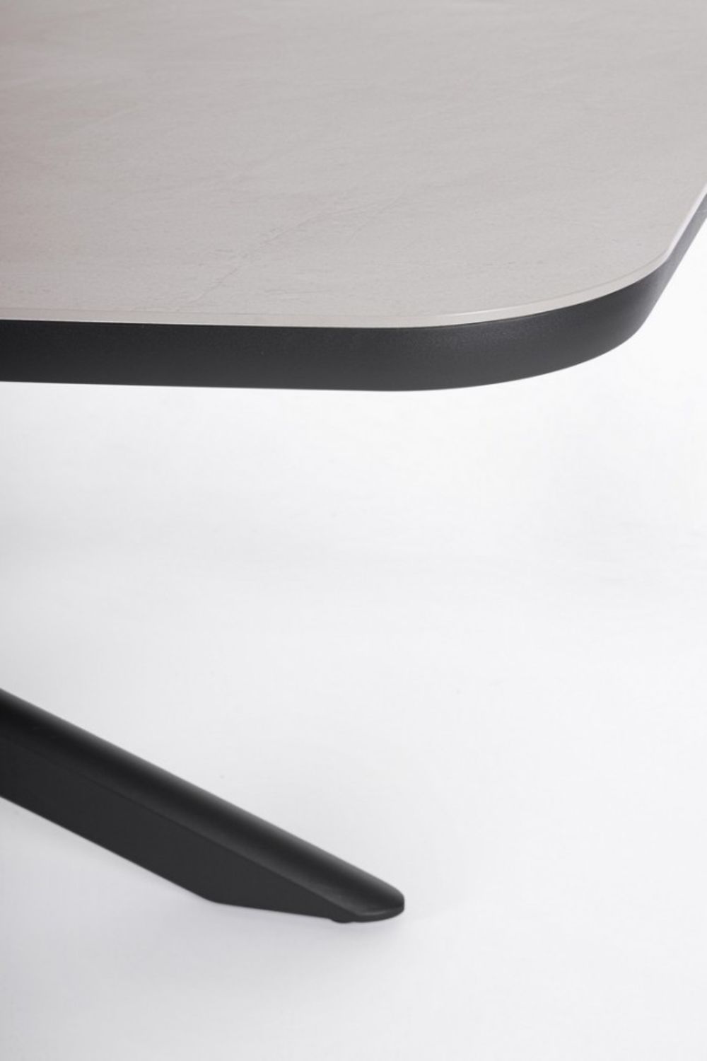 tavolo fisso isacco in pietra naturale e struttura in alluminio antracite 240×110 cm, ideale per barbecue, aperitivi o relax...