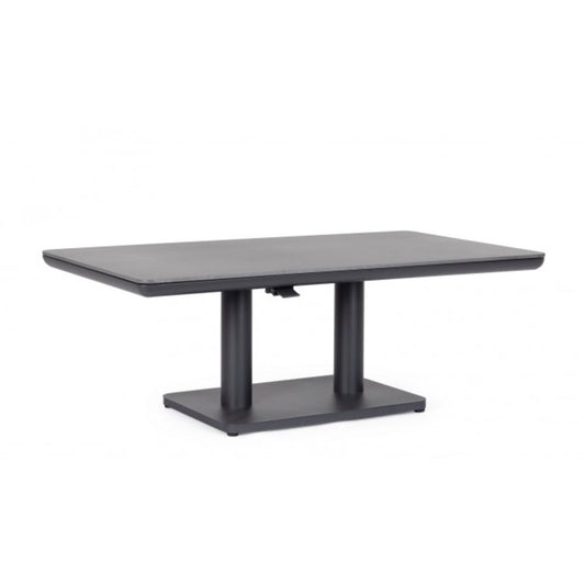 tavolo miguel in pietra naturale e struttura con altezza regolabile antracite 140x80x51 cm – 140x80x72 cm, dettaglio dei...