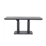 tavolo miguel in pietra naturale e struttura con altezza regolabile antracite 140x80x51 cm – 140x80x72 cm, design resistente...