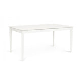 tavolo allungabile nebula in alluminio bianco 200×100 cm – 300×100 cm, dettaglio dei materiali trattati per uso esterno