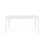 tavolo allungabile nebula in alluminio bianco 200×100 cm – 300×100 cm, design resistente e dal look naturale