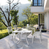 tavolo rettangolare ivrea in alluminio bianco 160×90 cm, facile da pulire e da spostare all’occorrenza