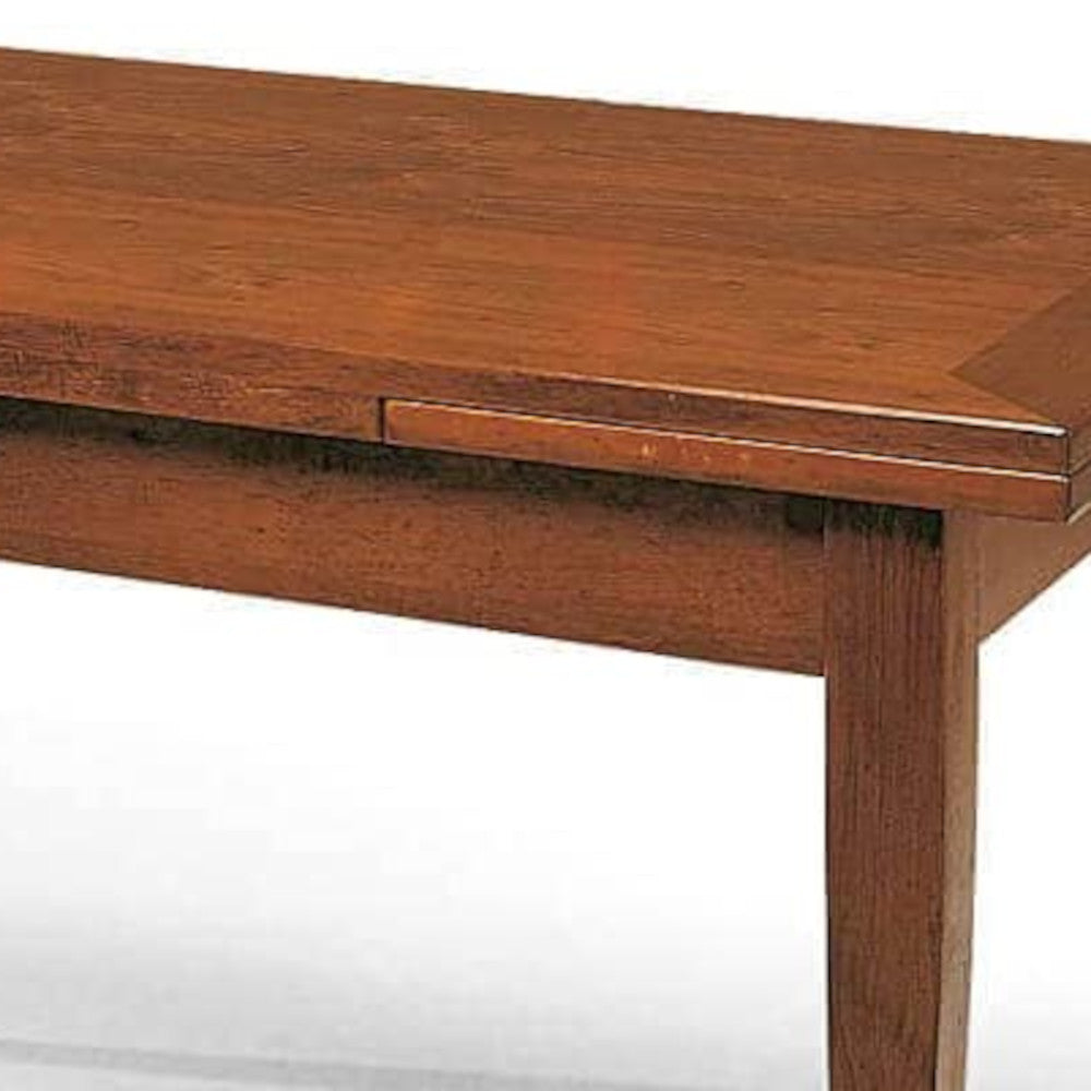 tavolo santo spirito allungabile 100×70 cm – 180×70 cm, vista ambientata con sedie abbinate