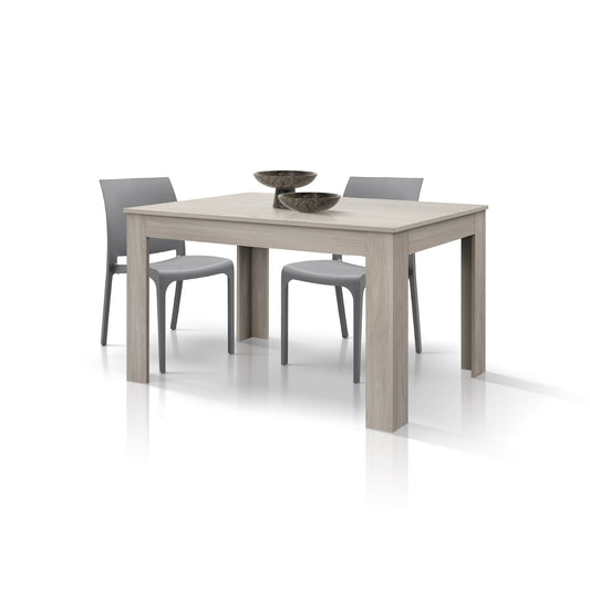 tavolo lipari finitura olmo perla allungabile 120×80 cm – 170×80 cm, tavolo elegante adatto a sala da pranzo o cucina