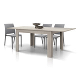 tavolo lipari finitura olmo perla allungabile 140×90 cm – 220×90 cm, dettaglio della struttura in legno o metallo