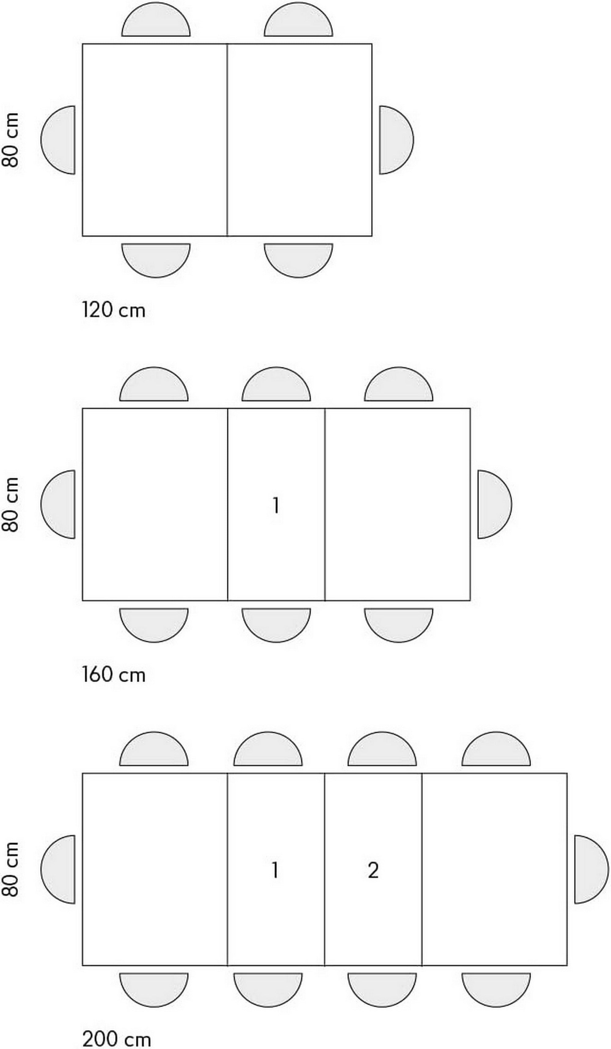 tavolo barolo in legno, finitura rovere rustico, allungabile 120×80 cm – 200×80 cm, ideale per ospitare pranzi o riunioni