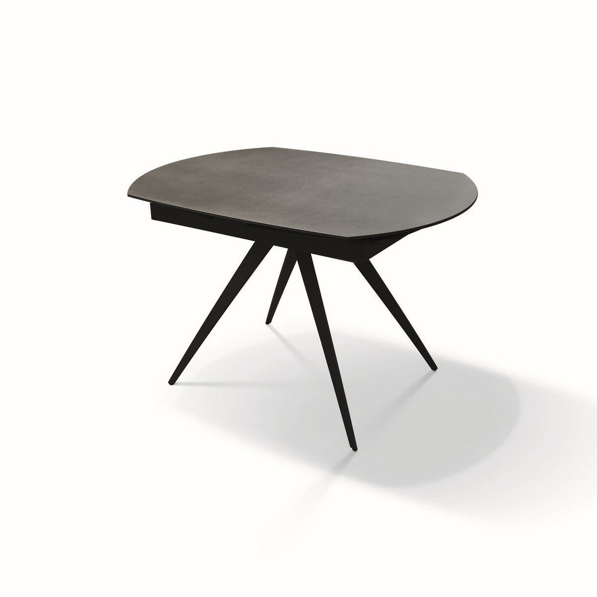 tavolo lavezzi grigio grafite 120×90 – 180×90 cm, tavolo elegante adatto a sala da pranzo o cucina