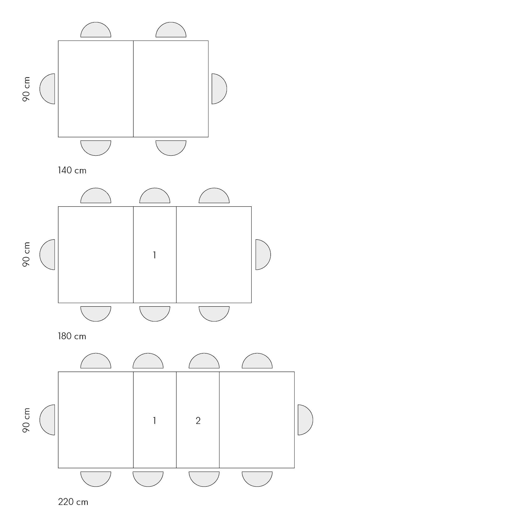 tavolo camaiore in legno, finitura rovere rustico e base a x in metallo bianco, allungabile 140×90 cm – 220×90 cm, ideale...