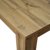 tavolo zagabria in legno, finitura rovere rustico, allungabile 120×80 cm – 160×80 cm, superficie resistente e facile da...