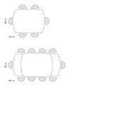tavolo bonifacio in ceramica bianco statuario e base in metallo verniciato nero, allungabile 120×88 cm – 180×88 cm, arredo...