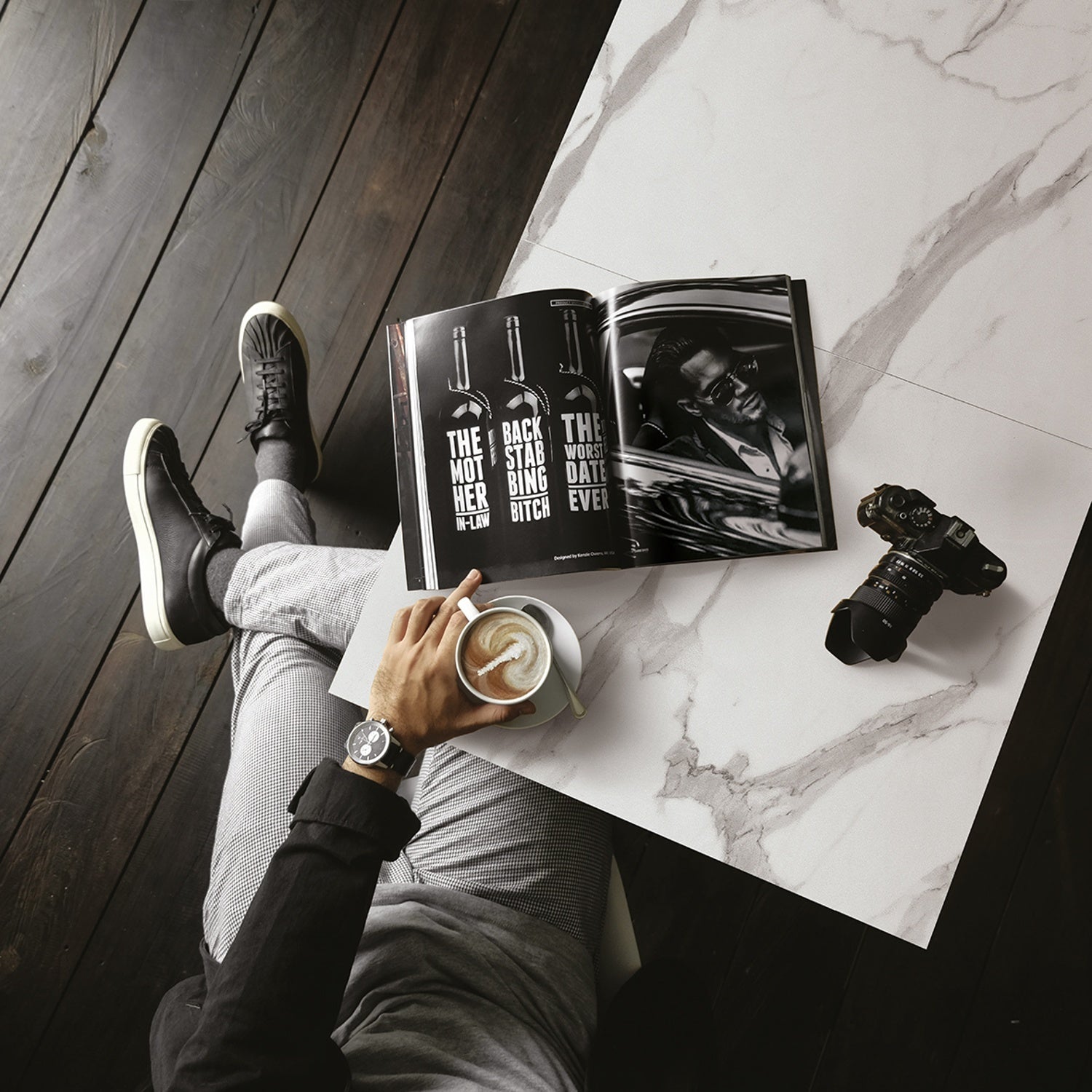 tavolino camogli in legno, finitura bianco statuario e base in metallo nero trasformabile, 120×80 cm – 220×80 cm, tavolo...