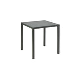 tavolo tolone in metallo antracite 80×80 cm, impilabile, tavolo da giardino perfetto per pranzi all’aperto