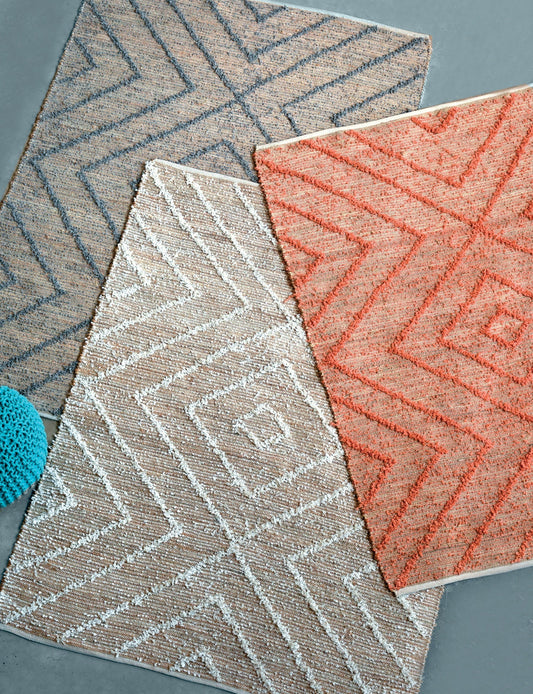 tappeto worgan grigio, colore grigio, taglia 60 x 90. materiali naturali e sostenibili per un comfort ecologico e duraturo