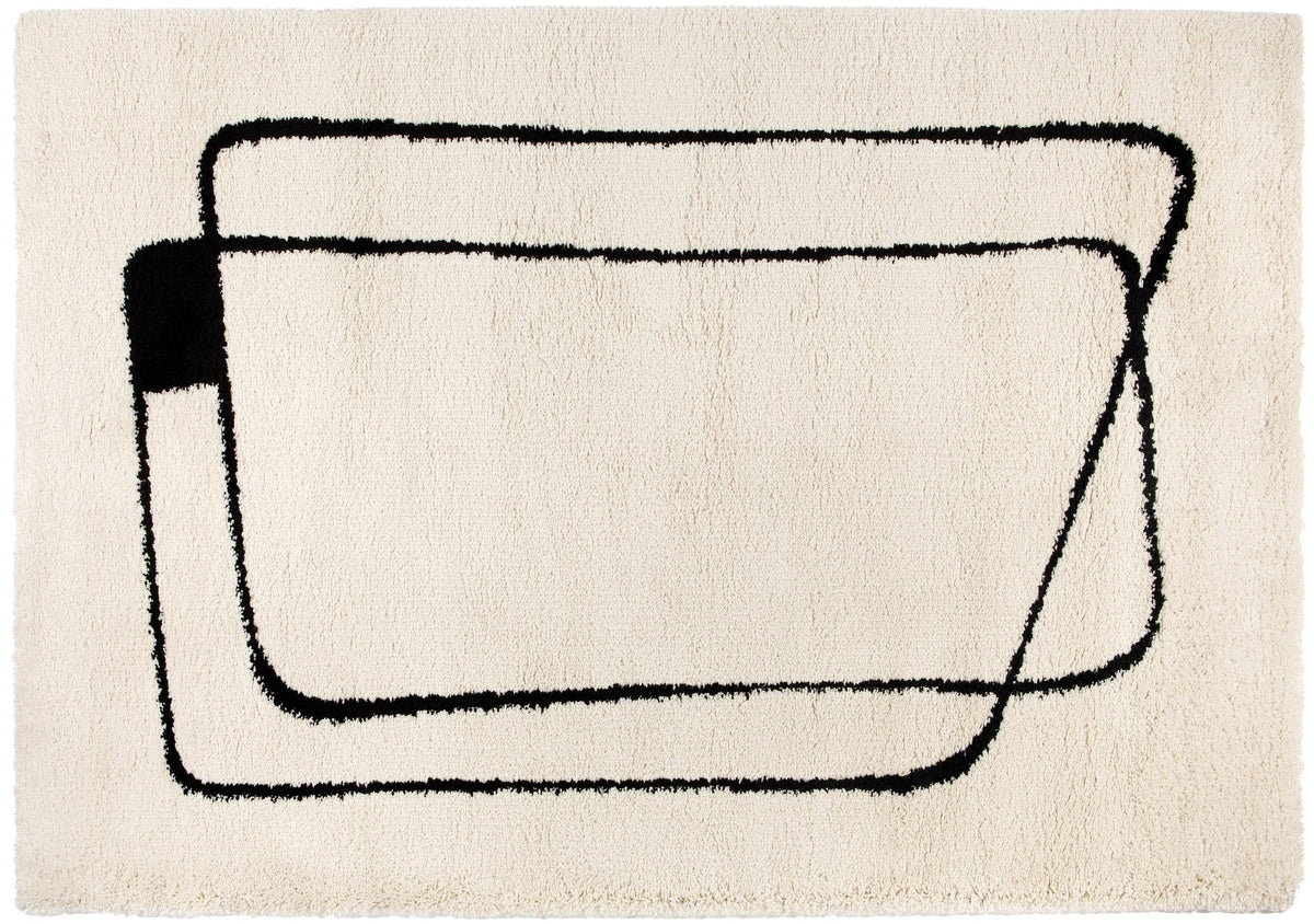 tappeto azara neve, colore neve, taglia 160 x 230 x 3. tappeti di design per arredare con stile ogni ambiente della casa