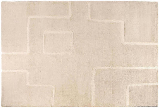 tappeto louisa neve, colore neve, taglia 160 x 230 x 2. tappeti di design per arredare con stile ogni ambiente della casa