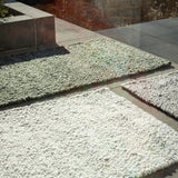 tappeto alma neve, colore neve, taglia 70 x 140 x 1. realizzati con fibre naturali per un’impronta ecologica responsabile