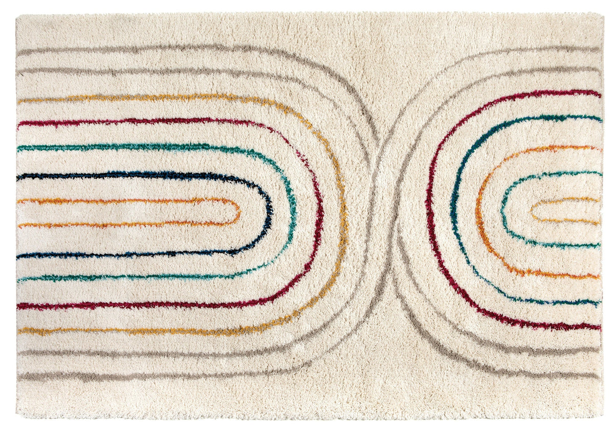 tappeto zach 2 multico, colore multico, taglia 160 x 230 x 3. tappeti di design per arredare con stile ogni ambiente della casa