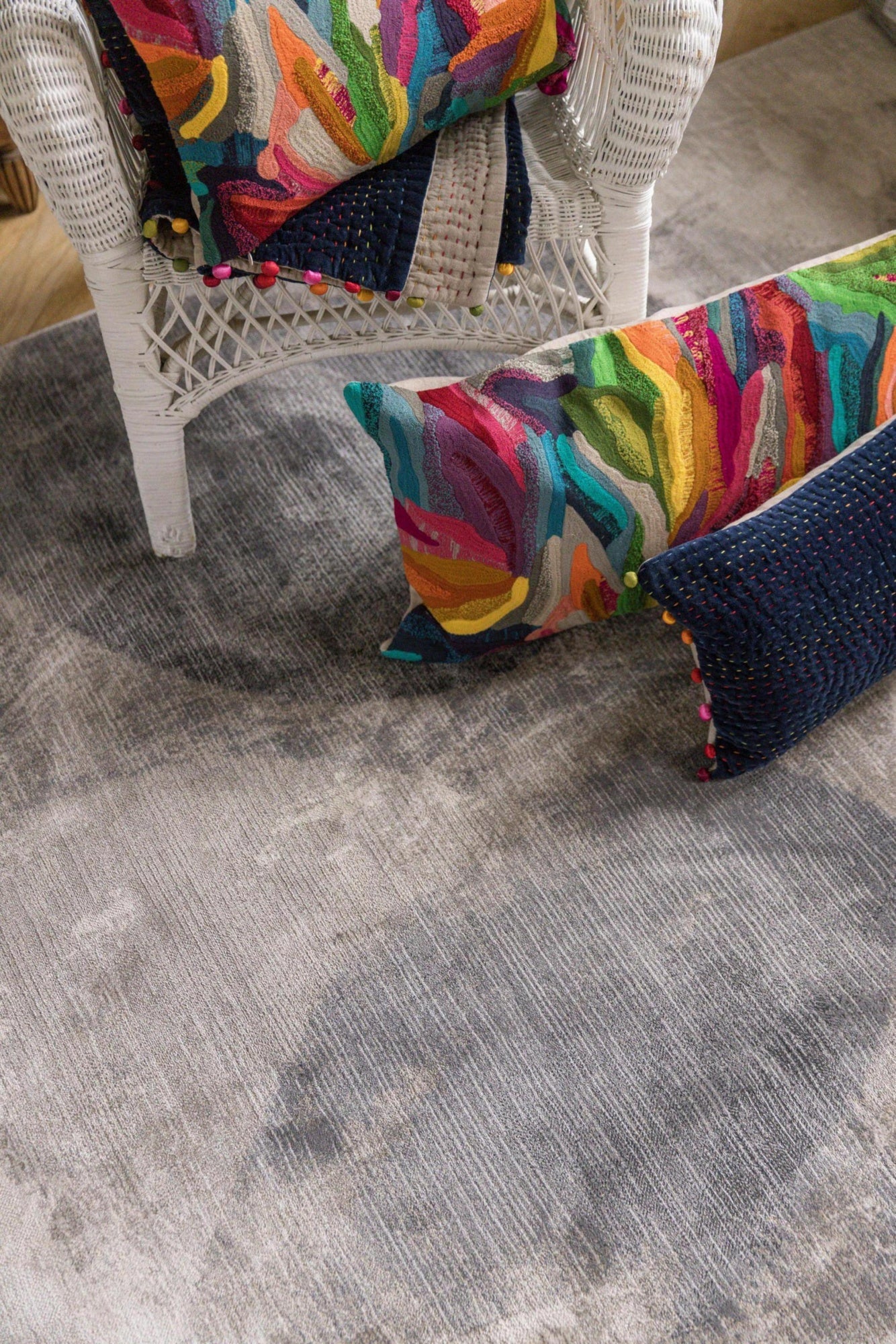 tappeto aloyse acciaio, colore acciaio, taglia 160 x 230. design esclusivo che unisce estetica e funzionalità per la casa moderna