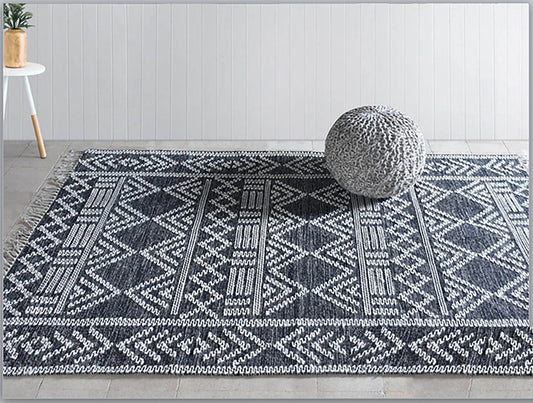 tappeto mais carbone/avorio, colore carbone/avorio, taglia 160 x 230. materiali naturali e sostenibili per un comfort ecologico e duraturo