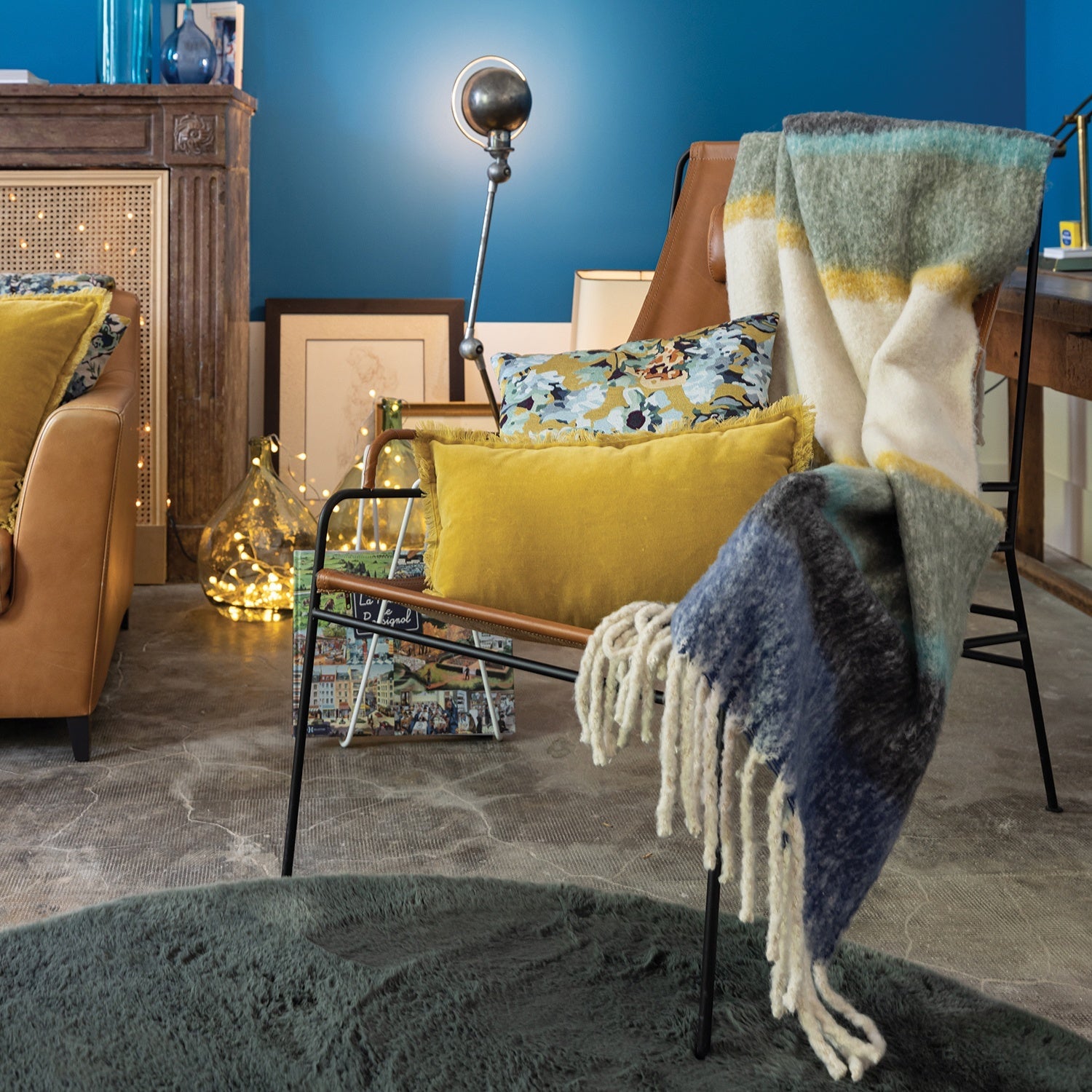 tappeto eddy timo, colore timo, taglia diamètre 160. design esclusivo che unisce estetica e funzionalità per la casa moderna