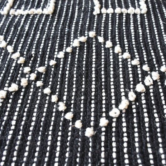 tappeto gimie carbone/avorio, colore carbone/avorio, taglia 160 x 230. materiali naturali e sostenibili per un comfort ecologico e duraturo