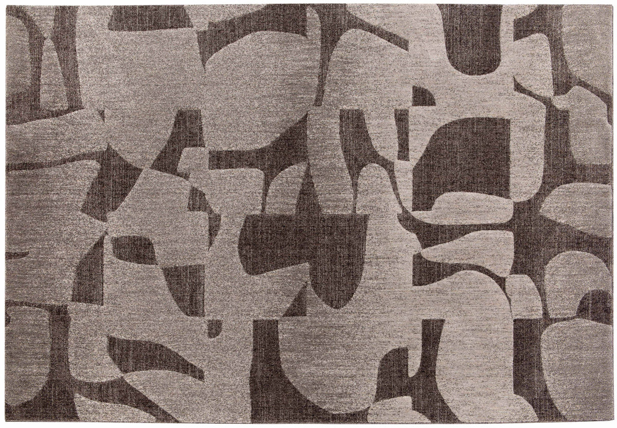 tappeto kiara carbone, colore carbone, taglia 200 x 290 x 1. tappeti di design per arredare con stile ogni ambiente della casa