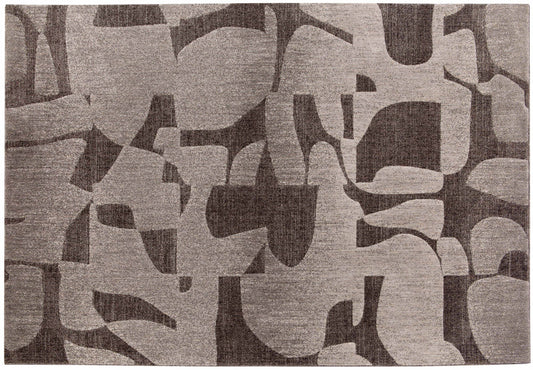 tappeto kiara carbone, colore carbone, taglia 200 x 290 x 1. tappeti di design per arredare con stile ogni ambiente della casa