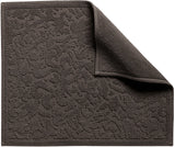 tappeto da bagno gilda carbone, colore carbone, taglia 54 x 64. in 100% cotone, garantisce comfort e assorbenza post-doccia