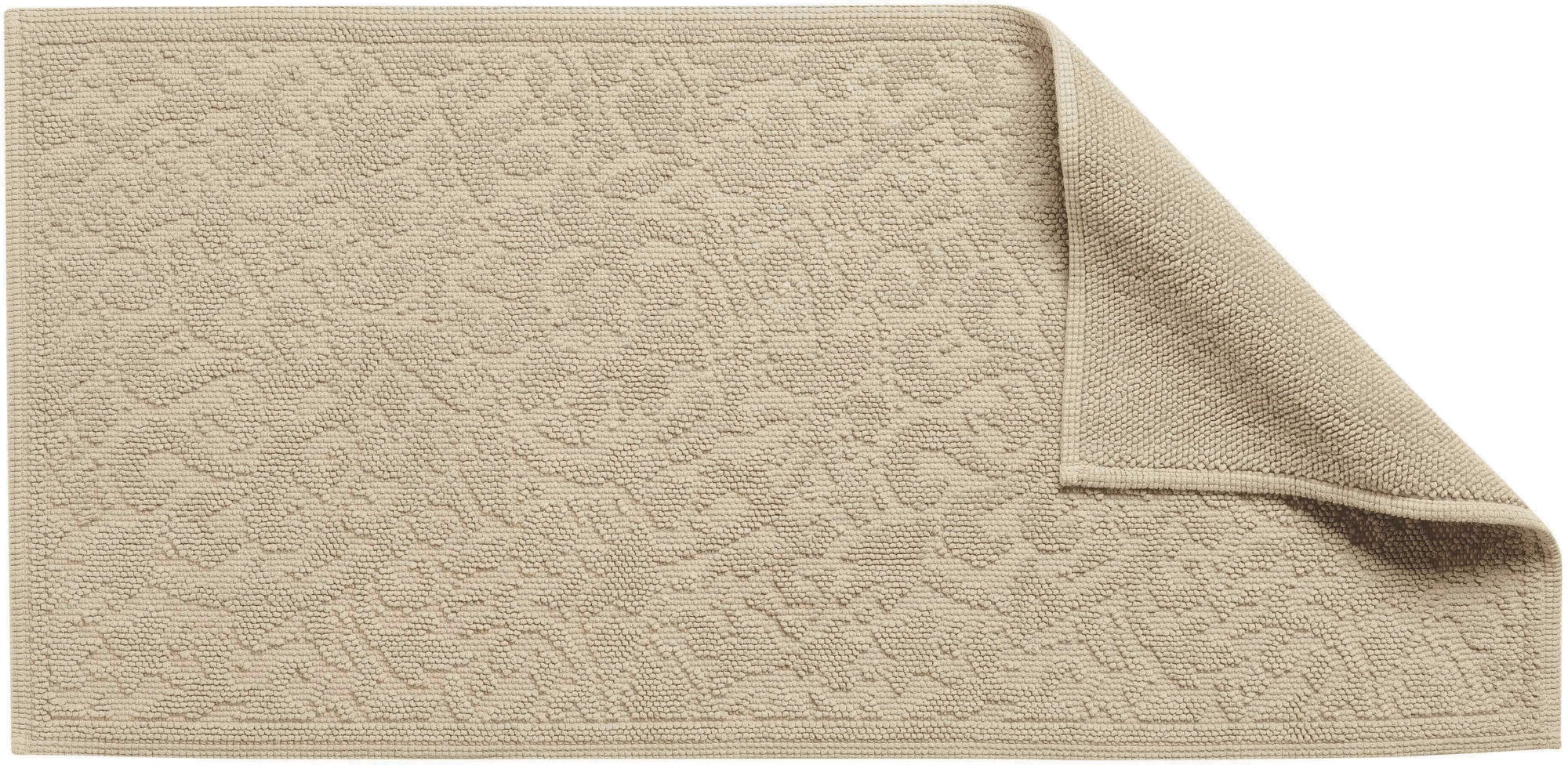 tappeto da bagno gilda lino, colore lino, taglia 54 x 110. in 100% cotone, garantisce comfort e assorbenza post-doccia