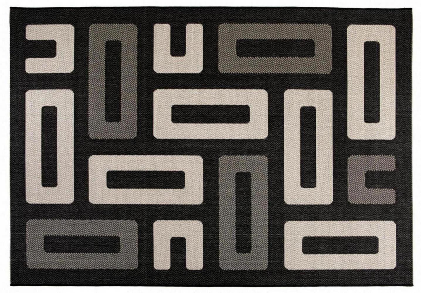 tappeto outdoor timea tonnerre, colore tonnerre, taglia 160 x 230. dettaglio del prodotto da bagno