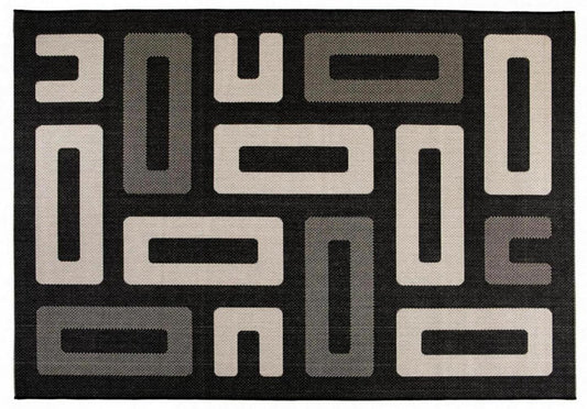 tappeto outdoor timea tonnerre, colore tonnerre, taglia 160 x 230. dettaglio del prodotto da bagno