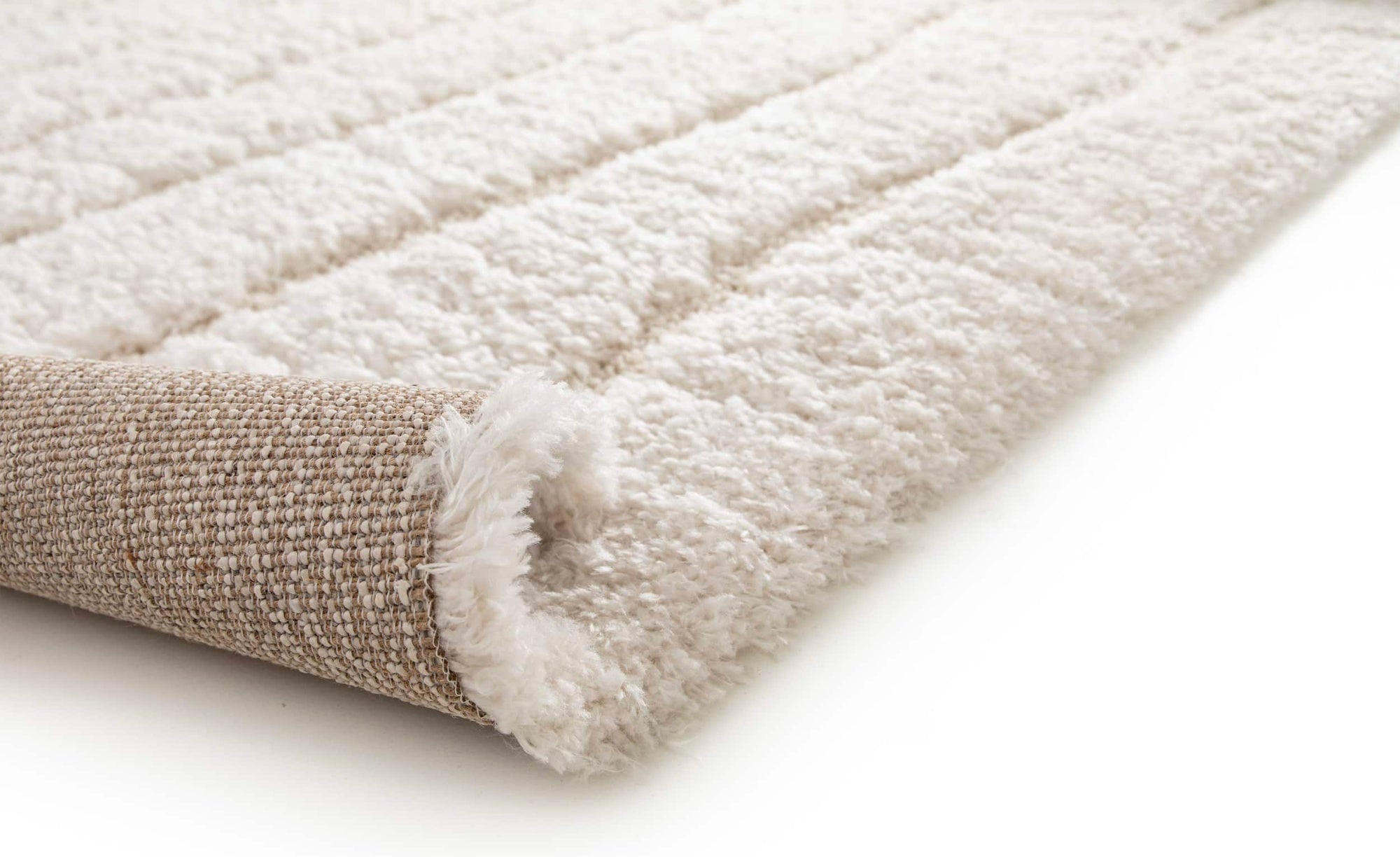 tappeto riciclato mael neve, colore neve, taglia 120 x 170 x 4. facili da pulire e mantenere, perfetti per la vita quotidiana