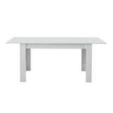 tavolo allungabile tony colore bianco 140x90x78 cm., ideale per ospitare numerosi commensali