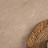 tavolo allungabile houston 80b con struttura bianca e piano sabbia 120x75x80 cm., disponibile in vari stili: rustico, moderno, industrial