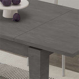 tavolo allungabile megaron retro grey 120x80 cm., ideale per ospitare numerosi commensali