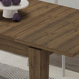 tavolo allungabile megaron colore hitit noce 120x80 cm., vista ambientata in spazi open space moderni