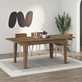 tavolo allungabile megaron colore hitit noce 120x80 cm., ideale per ospitare numerosi commensali