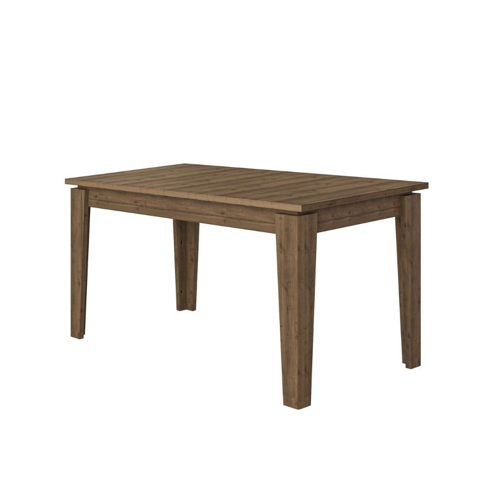 tavolo allungabile megaron colore hitit noce 120x80 cm., linee eleganti per arredamenti contemporanei