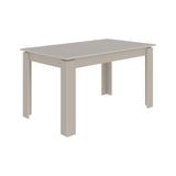 tavolo allungabile tolmen cashmere 140x80 allungabile a 190 cm., vista ambientata in spazi open space moderni