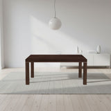 tavolo imab piana t08 in olmo moro con 4 allunghe 160x90x74.6 cm., tavolo rettangolare ampio per cucina o soggiorno