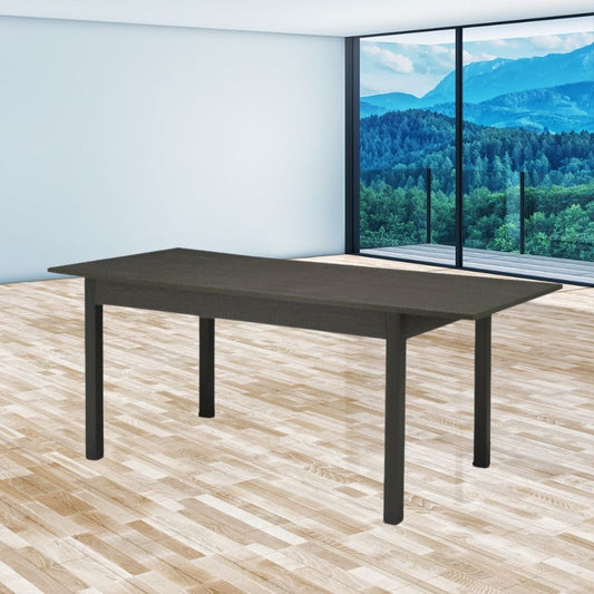 tavolo allungabile firenze 120x80 rovere grigio, tavolo rettangolare ampio per cucina o soggiorno