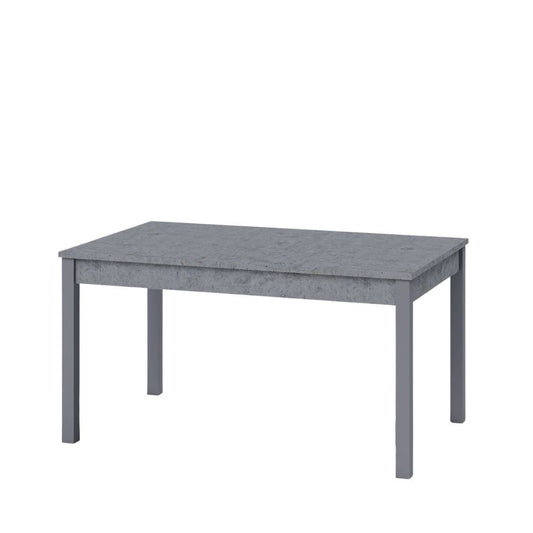 tavolo allungabile firenze cemento 110x70, dettaglio della superficie allungata e gambe robuste