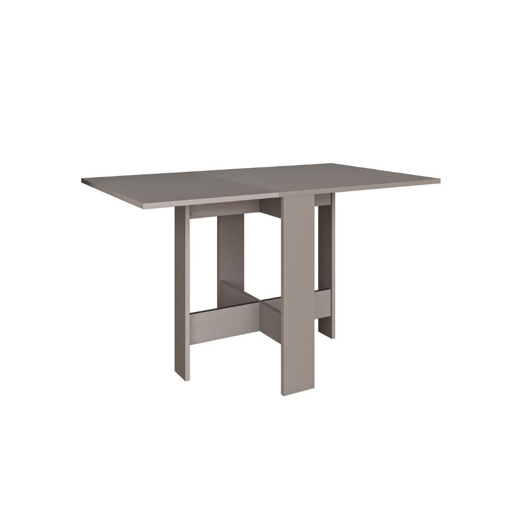 tavolo pieghevole salvaspazio artemio light mocha, linee eleganti per arredamenti contemporanei